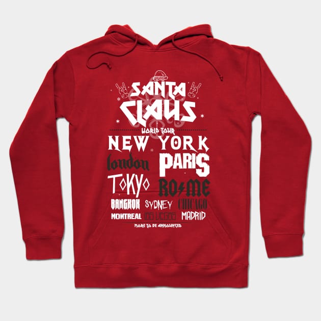 Santa Claus World tour Hoodie by Piercek25